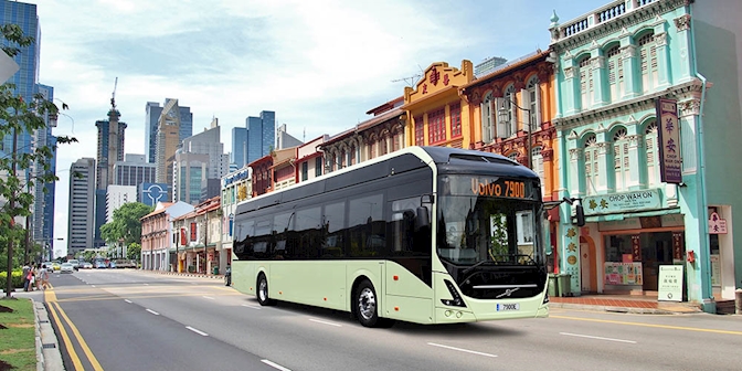ABB electric bus project – A visual of an electric bus